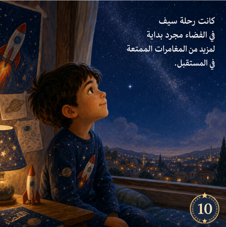 Voyage dans l'espace avec Saif